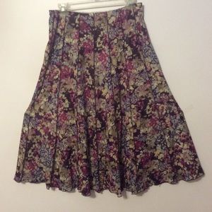 Tones of purple print skirt
